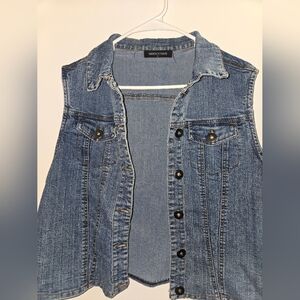 Fashion to Figure Light and Medium Blue Denim Vest